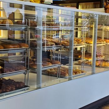 Spudnuts Donuts - Variety of options in glass.. more on back wall - Donuts Near Me - Sacramento, California Spudnuts Donuts - Variety of options in glass.. more on back wall - Donuts Near Me - Sacramento, California