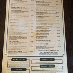 Millside Restaurant - Menu