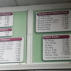 Harold's Chicken Shack - Whole menu  posted