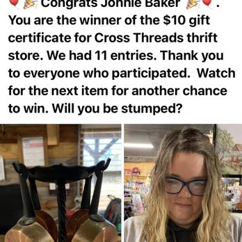 Cross Threads Thrift Store - A fun biweekly promo that had lots of people playing! - Community Service/Non-Profit Near Me - Jefferson, Texas