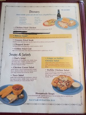 Menu photo 4 Chuckwagon Restaurant Adair, IA