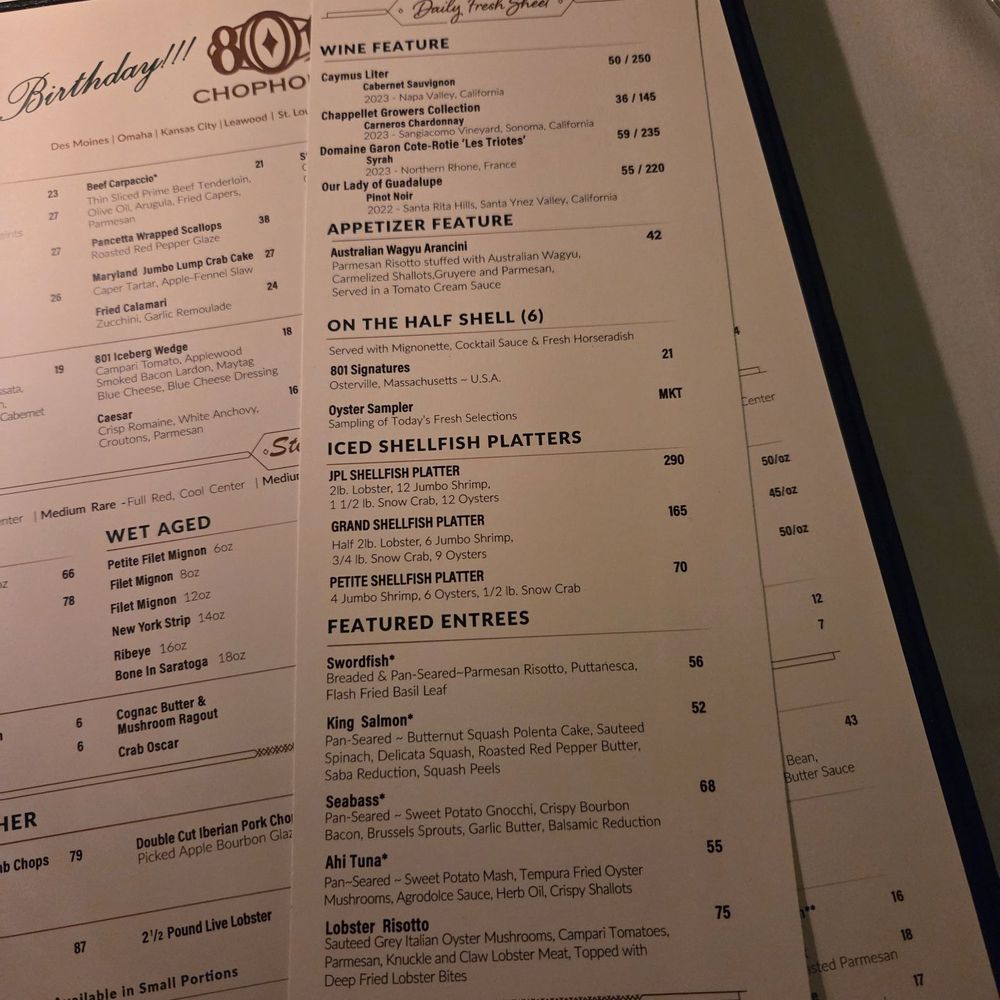 801 Chophouse - Steakhouses Near Me - Clayton, Missouri