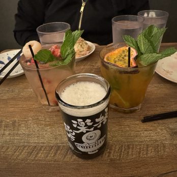 Chome - In order: drink with lychee, beer, drink with lilikoi - Izakaya Near Me - San Francisco, California Chome - In order: drink with lychee, beer, drink with lilikoi - Izakaya Near Me - San Francisco, California