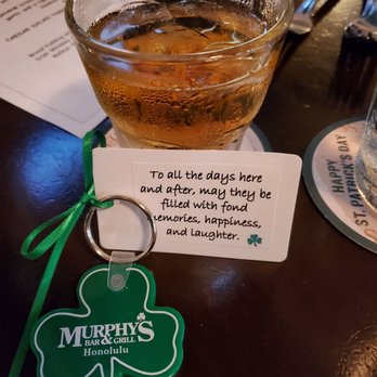 Murphy's Bar & Grill - Happy St. Patrick's Day!!! THANK YOU MURPHY'S for making this a very festive, socially distant, safe celebration!!! - Irish Pub Near Me - Honolulu, Hawaii Murphy's Bar & Grill - Happy St. Patrick's Day!!! THANK YOU MURPHY'S for making this a very festive, socially distant, safe celebration!!! - Irish Pub Near Me - Honolulu, Hawaii