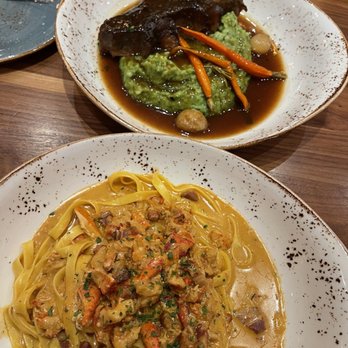 Casa Del Toro - Lobster Carbonara and Braised Short Rib - Latin American Near Me - Hayward, California Casa Del Toro - Lobster Carbonara and Braised Short Rib - Latin American Near Me - Hayward, California