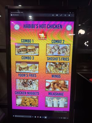 Menu photo 1 Habibi's Hot Chicken Chino, CA Menu photo 1 Habibi's Hot Chicken Chino, CA