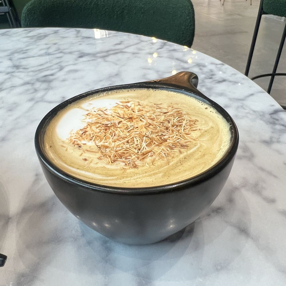 Mezaj Coffee - Kunafe Pistachio Latte - Cafes Near Me - Rochester Hills, Michigan