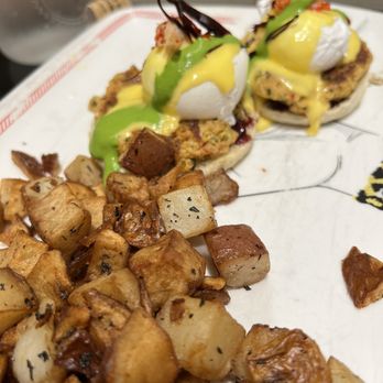 Breakfast Republic - Crab and crawfish Benedict - Breakfast & Brunch Near Me - Irvine, California Breakfast Republic - Crab and crawfish Benedict - Breakfast & Brunch Near Me - Irvine, California