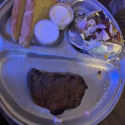 Fred's Arena Bar & Steakhouse - Top sirloin steak dinner