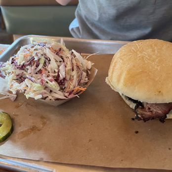 The Joint - Brisket Sandwich with Coleslaw - Barbeque Near Me - New Orleans, Louisiana The Joint - Brisket Sandwich with Coleslaw - Barbeque Near Me - New Orleans, Louisiana