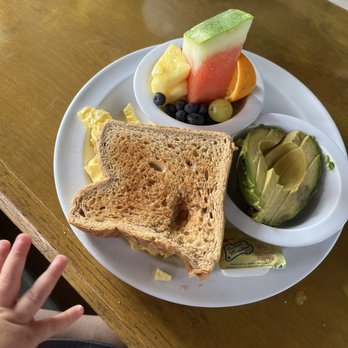 Honey’s Farm Fresh Kitchen - Two scrambled eggs, wheat toast, avocado and beautiful fruit cup! - Breakfast & Brunch Near Me - Ocean City, Maryland Honey’s Farm Fresh Kitchen - Two scrambled eggs, wheat toast, avocado and beautiful fruit cup! - Breakfast & Brunch Near Me - Ocean City, Maryland