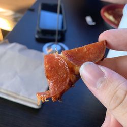 Donatos Pizza - A small slice of their pepperoni pizza