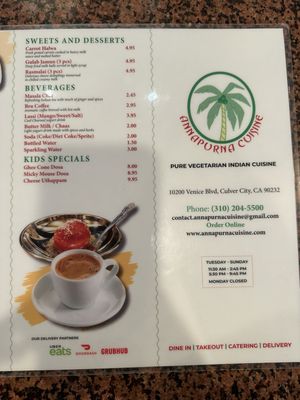 Menu photo 8 Annapurna Cuisine Culver City, CA Menu photo 8 Annapurna Cuisine Culver City, CA