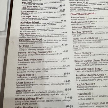 Chaat Bhavan - Mountain View - Menu - Indian Near Me - Mountain View, California