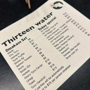 Thirteen Water - Sushi Bars Near Me - New York, New York Thirteen Water - Sushi Bars Near Me - New York, New York