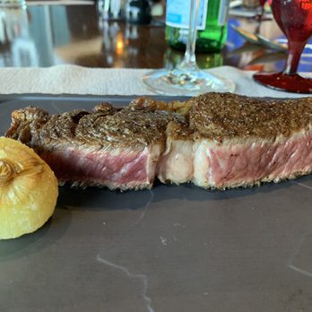 The Narrows At Shore Lodge - Ribeye steak cut in half to share. - New American Near Me - Mccall, Idaho The Narrows At Shore Lodge - Ribeye steak cut in half to share. - New American Near Me - Mccall, Idaho