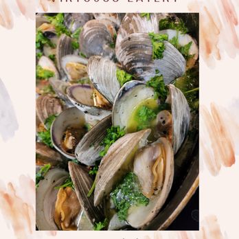 Virtuous Eatery - Clams & Mussels in White Wine Butter Sauce - Caterers Near Me - Dover, Delaware Virtuous Eatery - Clams & Mussels in White Wine Butter Sauce - Caterers Near Me - Dover, Delaware