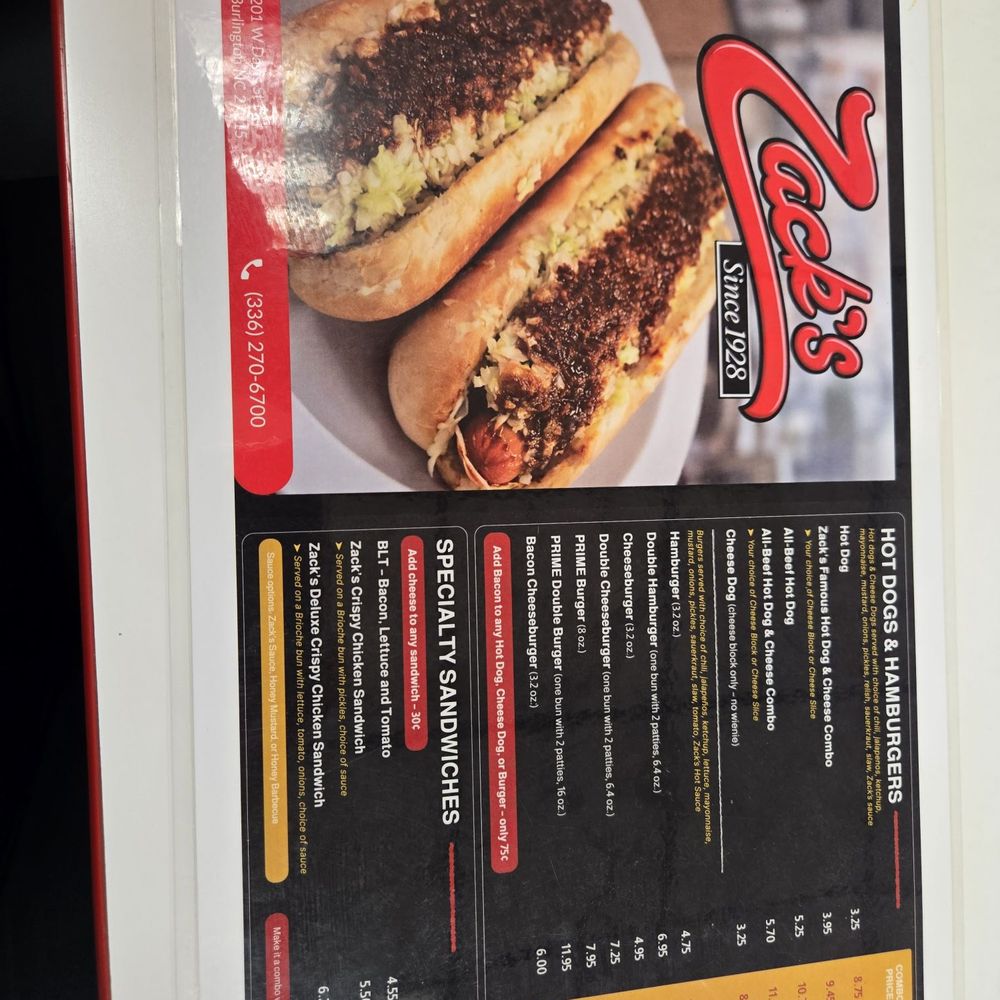 Zack's Hot Dogs - Hot Dogs Near Me - Burlington, North Carolina Zack's Hot Dogs - Hot Dogs Near Me - Burlington, North Carolina