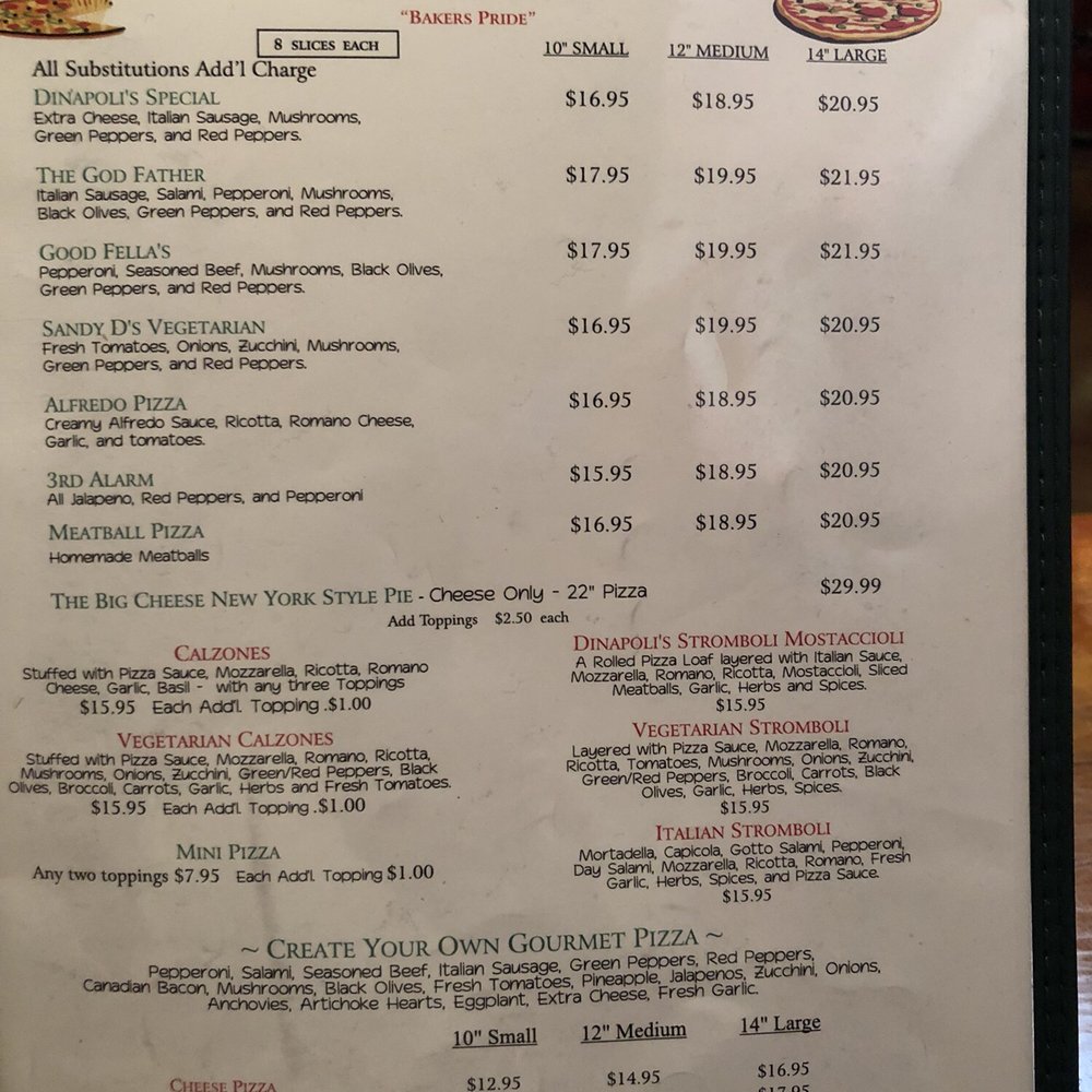 DiNapoli's Fire House - Menu - Pizza Near Me - Barstow, California DiNapoli's Fire House - Menu - Pizza Near Me - Barstow, California