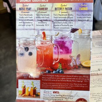 Egg Harbor Café - Cocktail menu - Breakfast & Brunch Near Me - Deerfield, Illinois