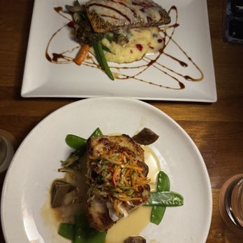 Shore - Grouper (bottom), salmon (top) - New American Near Me - Longboat Key, Florida