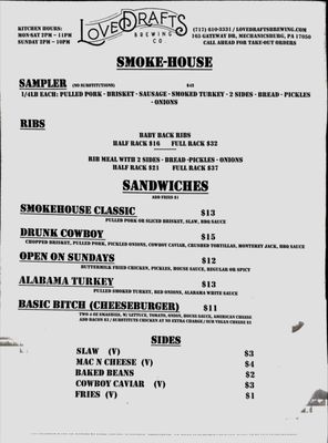 Menu photo 5 Lovedraft's Brewing Mechanicsburg, PA