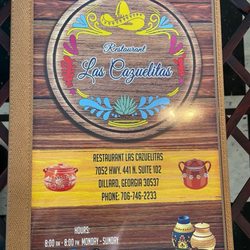 Las Cazuelitas - Menu
