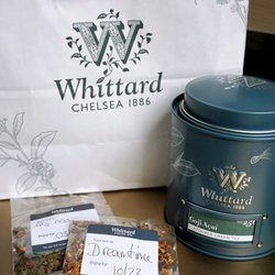 Whittard of Chelsea - 50g Goji Açaí Loose Tea (£6.50) in a Blue Caddy (£5.50).
