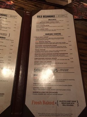 Menu photo 2 LongHorn Steakhouse Richmond, VA Menu photo 2 LongHorn Steakhouse Richmond, VA