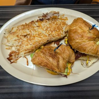 The Nook Breakfast Spot - Croissant sandwich turned out to be a lil bland - Breakfast & Brunch Near Me - Lomita, California
