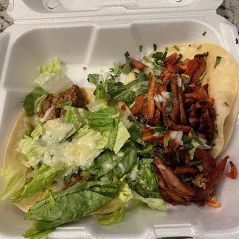 Zapatas - Beef and cheese taco and pastor taco. - Mexican Near Me - Colorado Springs, Colorado Zapatas - Beef and cheese taco and pastor taco. - Mexican Near Me - Colorado Springs, Colorado
