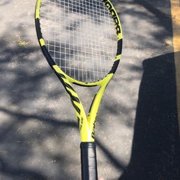 Great job of stringing my racket - all ready to go! Great job of stringing my racket - all ready to go!