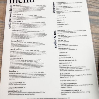 The Garden Table - Drink/coffee menu - Breakfast & Brunch Near Me - Indianapolis, Indiana The Garden Table - Drink/coffee menu - Breakfast & Brunch Near Me - Indianapolis, Indiana