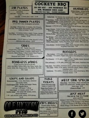 Menu photo 6 Cockeye Bbq Warren, OH Menu photo 6 Cockeye Bbq Warren, OH