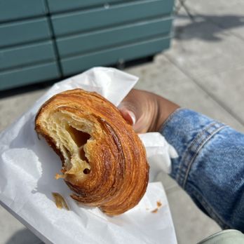 Arsicault Bakery - Inside of ham and cheese croissant - Bakeries Near Me - San Francisco, California