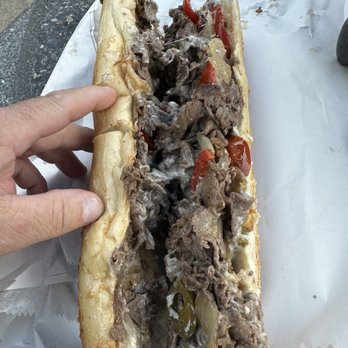 Curly’s Comfort Foods - American cheese steak with fried onions and hot peppers! - Comfort Food Near Me - Levittown, Pennsylvania