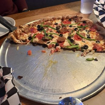 Downstairs At Eric’s - Garbage pizza with wheat crust. - Arcades Near Me - Breckenridge, Colorado Downstairs At Eric’s - Garbage pizza with wheat crust. - Arcades Near Me - Breckenridge, Colorado