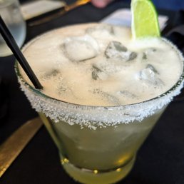 Lovely lavender margarita was excellent
