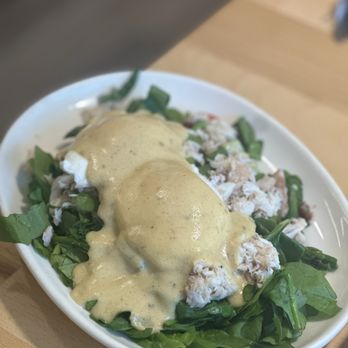 The Egg & Us - crab benedict w/ no carb extra veggies - Breakfast & Brunch Near Me - Issaquah, Washington The Egg & Us - crab benedict w/ no carb extra veggies - Breakfast & Brunch Near Me - Issaquah, Washington