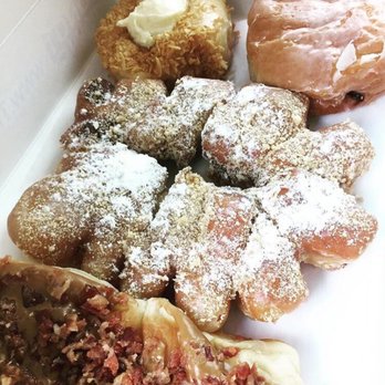 Donut King - Maple bacon, bear claw, coconut cream pie and stuffed blueberry - Donuts Near Me - Winter Park, Florida