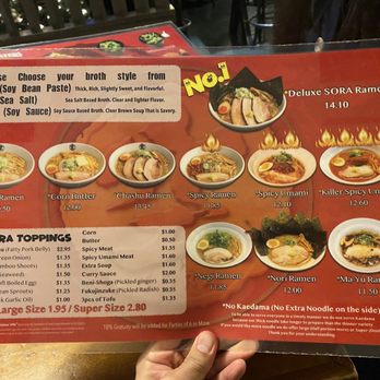Ramen Sora - Menu - Ramen Near Me - Las Vegas, Nevada Ramen Sora - Menu - Ramen Near Me - Las Vegas, Nevada