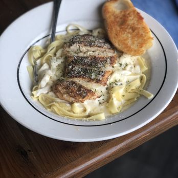 The Island Hideaway - Fettuccine Alfredo with blackened chicken - Seafood Near Me - Solomons, Maryland