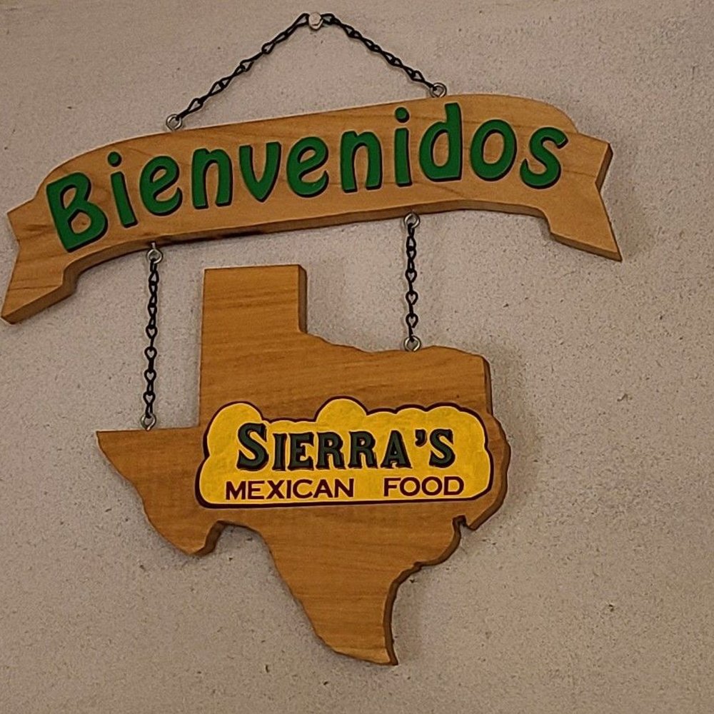 Sign on an inside wall that a customer made.