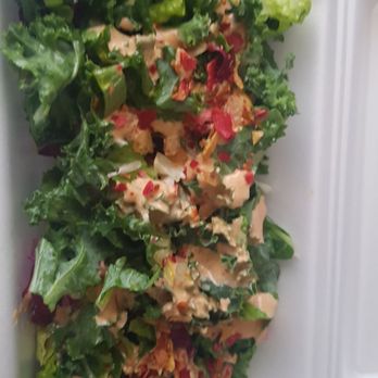 Seoul Fried Chicken - Kale "salad" - Korean Near Me - Edmonton, Alberta