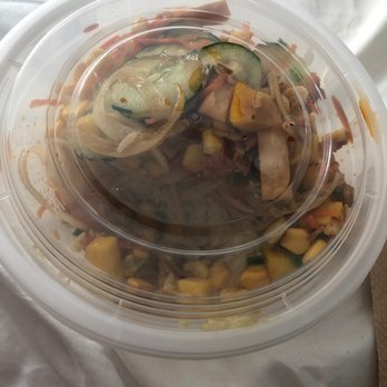 Poke Bros - Vegan bowel with veggies and onion chips and sweet soy - Poke Near Me - Schaumburg, Illinois Poke Bros - Vegan bowel with veggies and onion chips and sweet soy - Poke Near Me - Schaumburg, Illinois