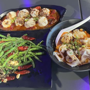 The Dumpling Boys - Mala XLB, Wonton in Chili Oil, Sauteed Green Bean - Chinese Near Me - Happy Valley, Oregon