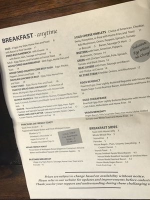 Menu photo 5 Lake Effect Diner Buffalo, NY
