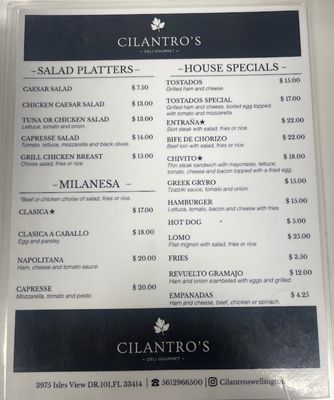 Menu photo 4 Cilantro's Gourmet Deli Wellington, FL Menu photo 4 Cilantro's Gourmet Deli Wellington, FL