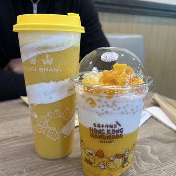 Hui Lau Shan - D3. Pomelo & Mango with Sago K1. Mango Swirl (contains green tea) - Desserts Near Me - Milpitas, California