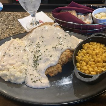 The Summit Restaurant - Chicken Fried Steak with mashed potatoes and buttered corn - New American Near Me - Afton, Oklahoma The Summit Restaurant - Chicken Fried Steak with mashed potatoes and buttered corn - New American Near Me - Afton, Oklahoma